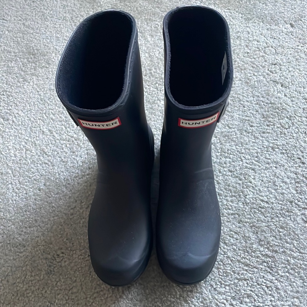 Matte Black hunter rain boots